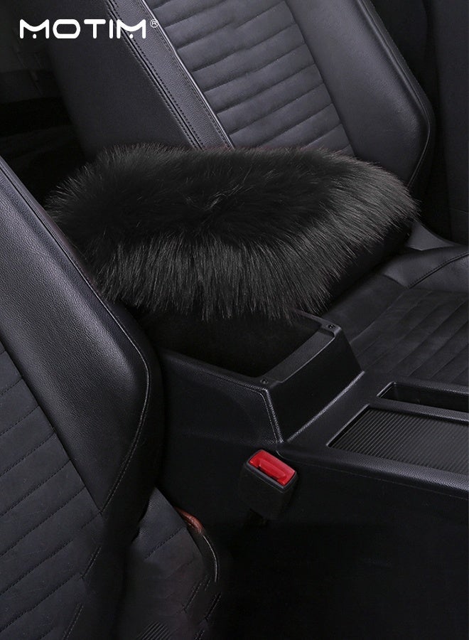 Motim Car Center Console Armrest Cover, Soft Plush Car Armrest Pads, Car Armrest Cover Protector, Suitable for Most Vehicles, SUVs, Trucks, Cars - Image 1